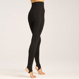 Lemon Loungewear Fleece Lined Tight - Black