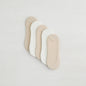 Lemon 5PK Women's Non Terry Low Rise Laser Liner Sock- White & Nude