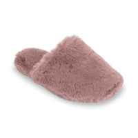 Lemon Loungewear Faux Fur Slide Slipper - Pink/Purple