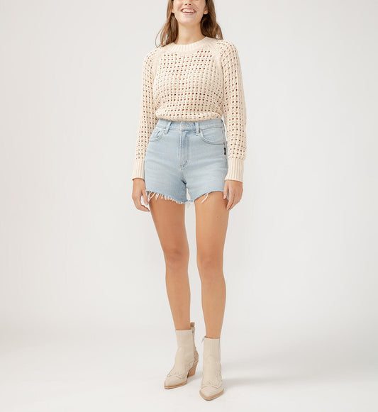 Silver Sure Thing Shorts - Indigo