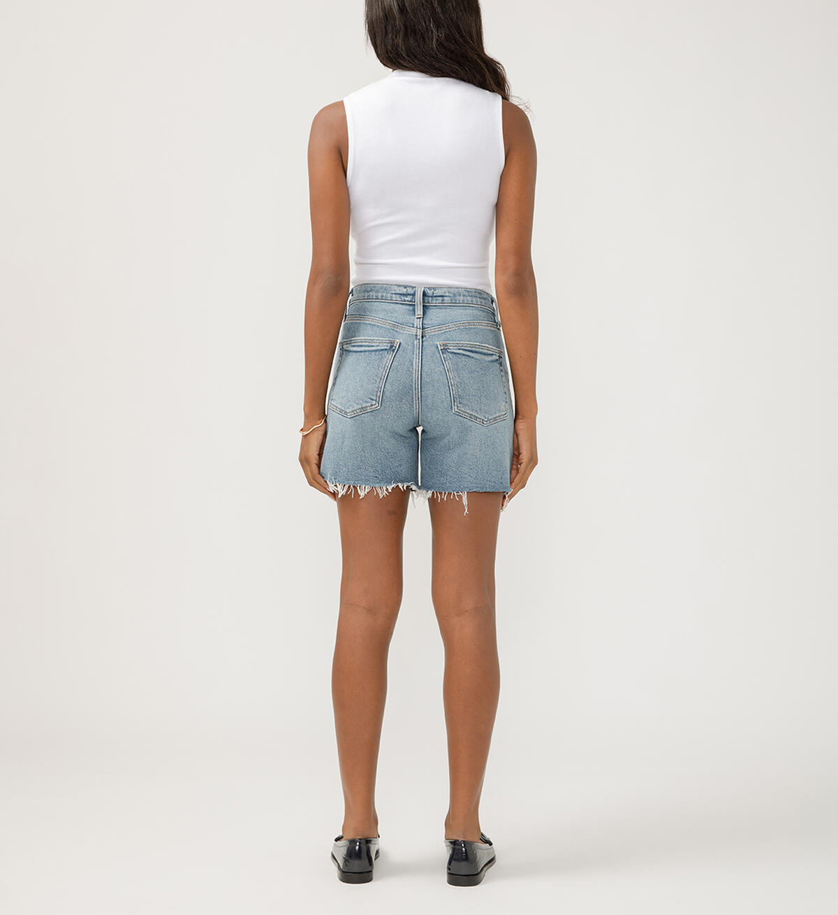 Silver Highly Desirable Long Shorts - Indigo