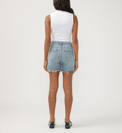 Silver Highly Desirable Long Shorts - Indigo