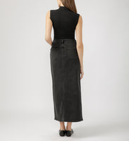 Silver Jeans Denim Maxi Skirt - Black