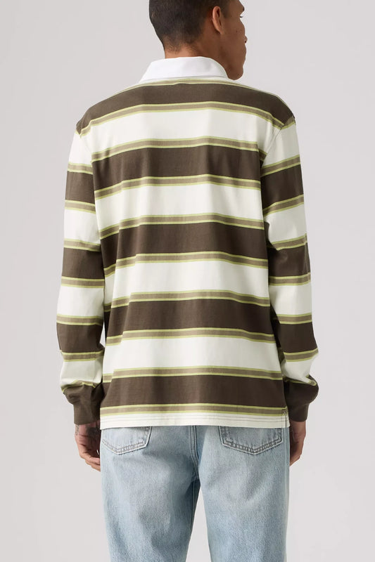 Levi's Classic Long Sleeve Rugby Branco - Stripe