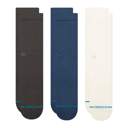 Stance Socks Icon 3 Pack - Charcoal