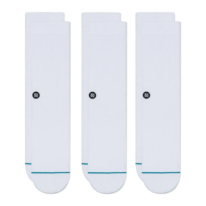 Stance Icon Quarter Socks 3pk - White