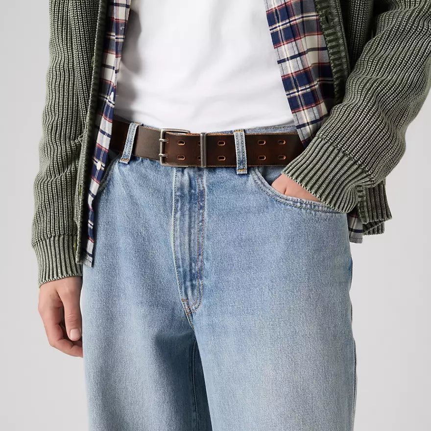Levi's Potrero Double Prong Belt - Seal Brown