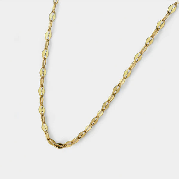 Bizou Mini Diamond Mesh Gold Chain