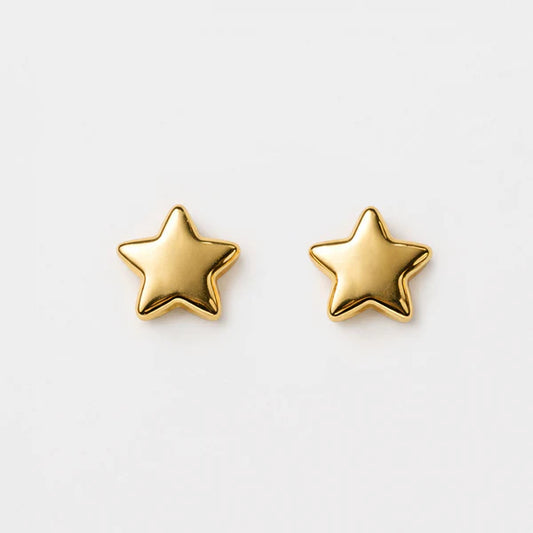 Bizou Mini Gold Star Earrings