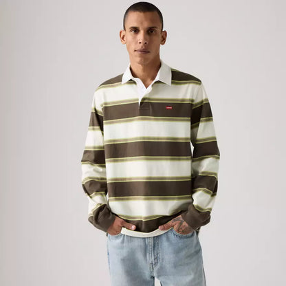 Levi's Classic Long Sleeve Rugby Branco - Stripe