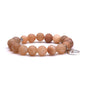 Eliasz and Ella Matted Stone Bracelet - Peach