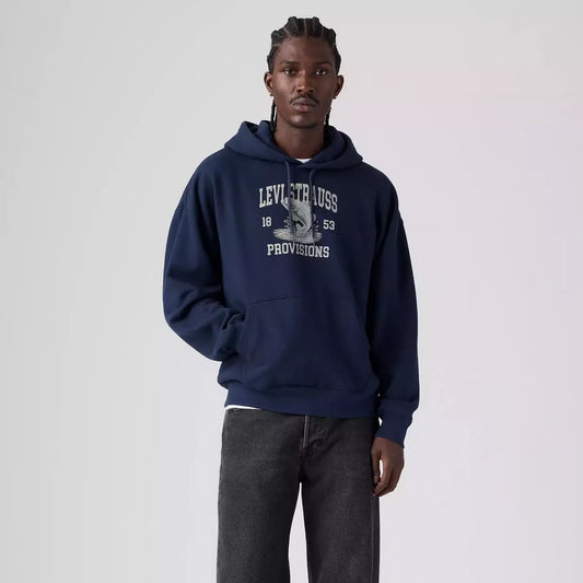 Levi's Graphic Boxy Hoodie Provisions - Navy
