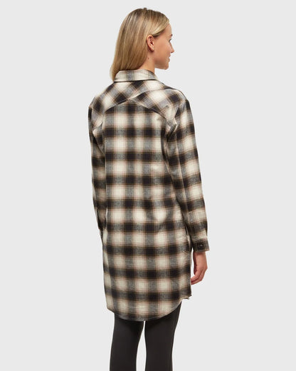 Ten Tree Hayden Dress - Warm Oak & Shadow Plaid