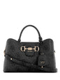 Guess Jaine Logo Girlfriend Satchel - Gris & Cloud Wash
