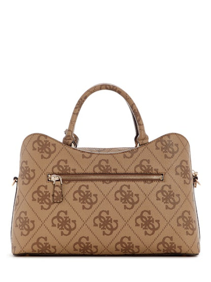 Guess Jaine Logo Girlfriend Satchel - Latte Logo