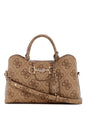 Guess Jaine Logo Girlfriend Satchel - Latte Logo