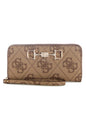 Guess Jaine Logo Slg Large Zip Around - Latte Logo