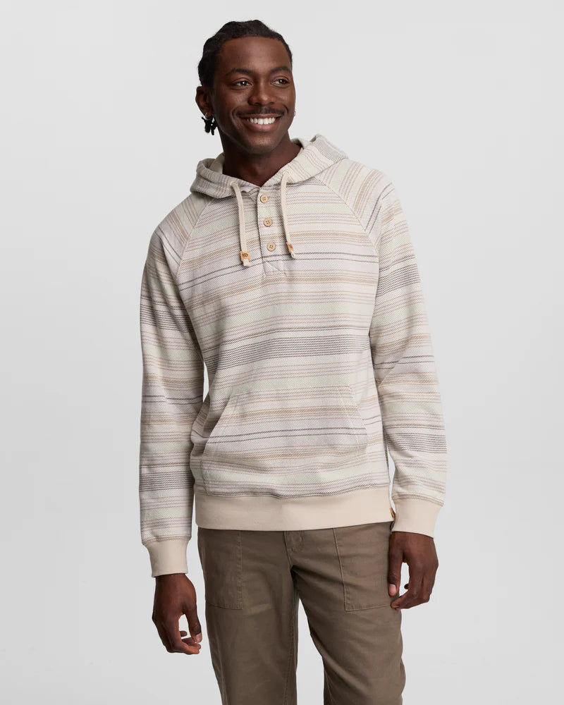 Ten Tree Woodrow Hoodie - Sand Stone Multi Stripe