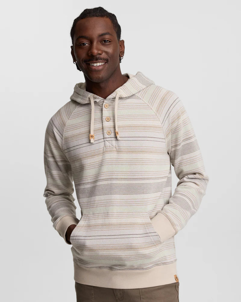 Ten Tree Woodrow Hoodie - Sand Stone Multi Stripe