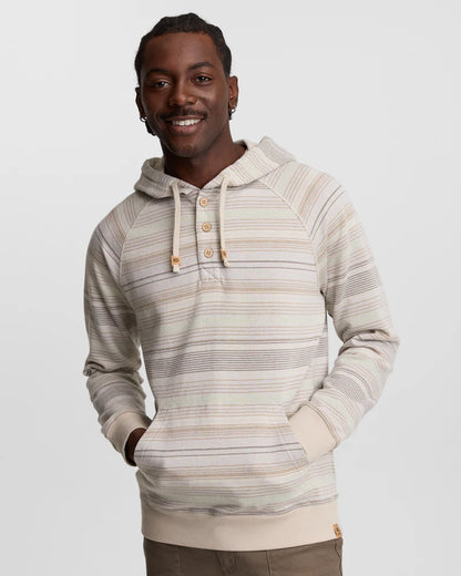 Ten Tree Woodrow Hoodie - Sand Stone Multi Stripe