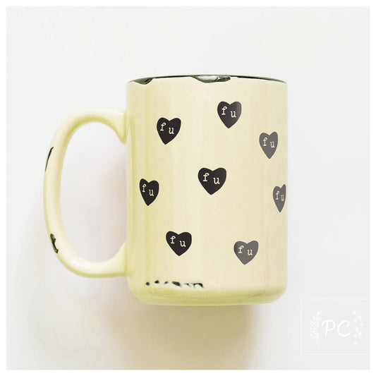 Prairie Chick Mug Yellow - fu hearts