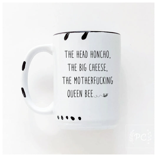Prairie Chick Prints Mug White - head honcho