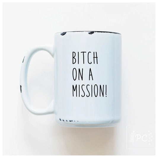 Prairie Chick Prints Bitch On A Mission - Blue