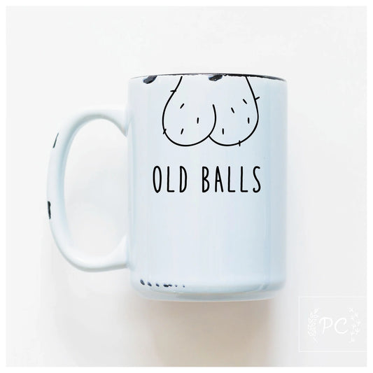 Prairie Chick Mug White - old balls