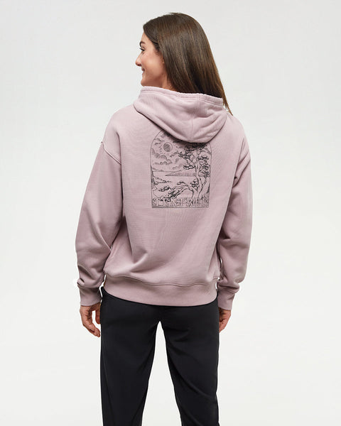 Ten Tree Clifftop Hoodie - Vintage Mauve/Meteorite Black