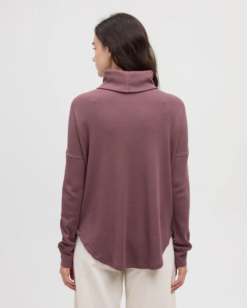 Ten Tree Highwood Turtleneck - Mauve Stone