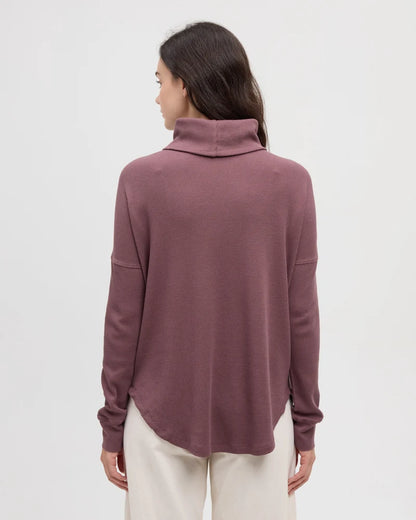 Ten Tree Highwood Turtleneck - Mauve Stone