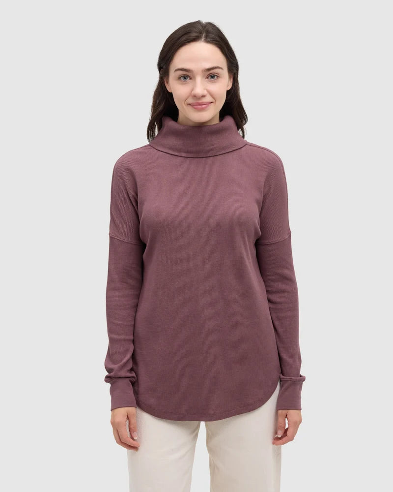 Ten Tree Highwood Turtleneck - Mauve Stone