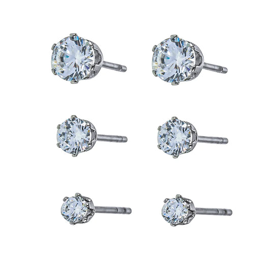 Hackney Nine Reign Studs - Silver