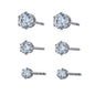 Hackney Nine Reign Studs - Silver