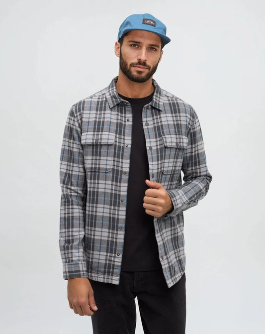Ten Tree Kapok Flannel Colville - Graphite & Spruce Plaid