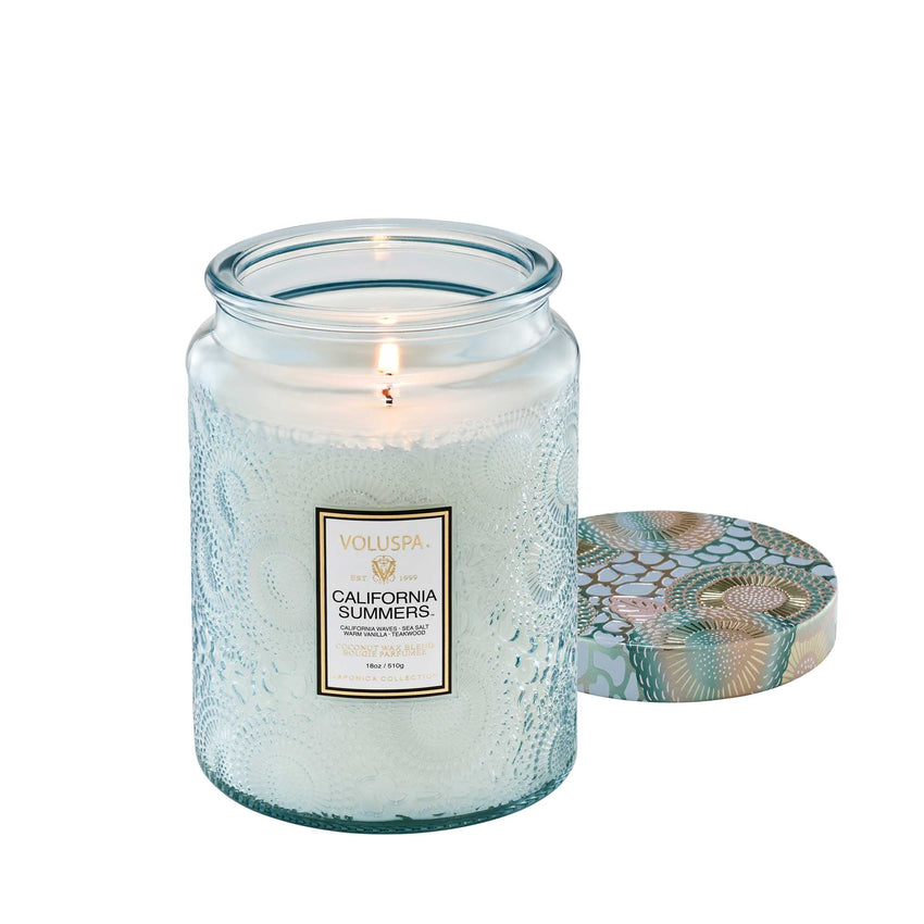 Voluspa Candle Large Glass Jar - California Summers