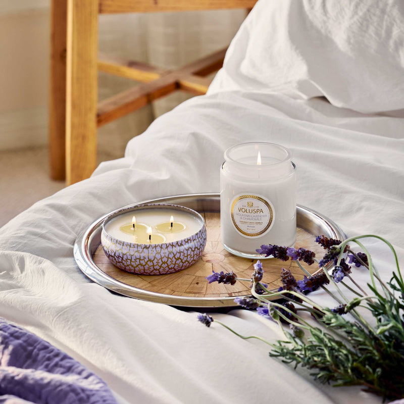 Voluspa 18oz Large Jar Candle - Mountain Lavender & Chamomile