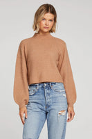 Saltwater Sweater Pecan Long Sleeve Sweater- Pecan