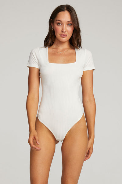 Saltwater Luxe Short Sleeve Bodysuit - White