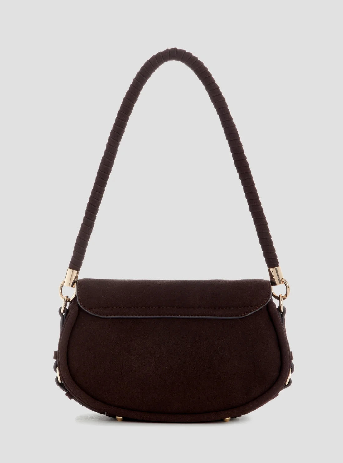 Guess Dayna Flap Shoulder Bag - Espresso