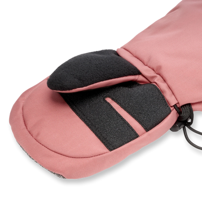 Stonz Snow Mitts - Dusty Rose & Heather grey