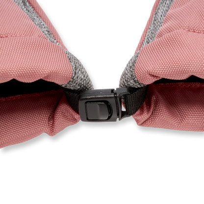 Stonz Snow Mitts - Dusty Rose & Heather grey