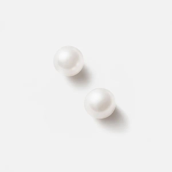 Bizou Mini Silvered Earrings with 3mm Pearl