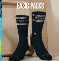 Stance Basic 3pk Crew Socks - Gold