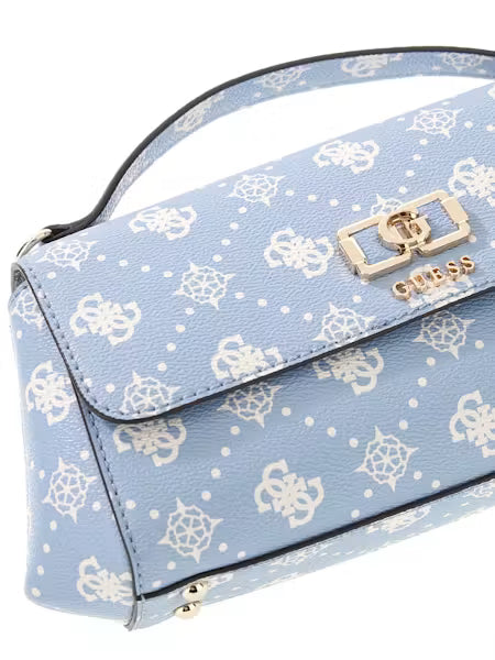 Guess Emelie Logo SLG Large Zip Around - Light Blue