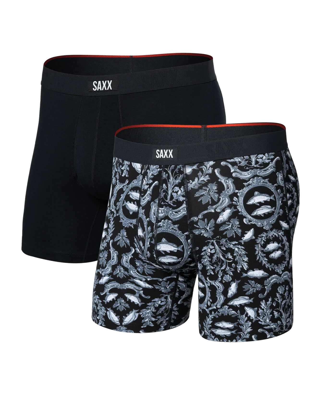 Saxx Underwear Vibe 2PK-Blacksplash/Black