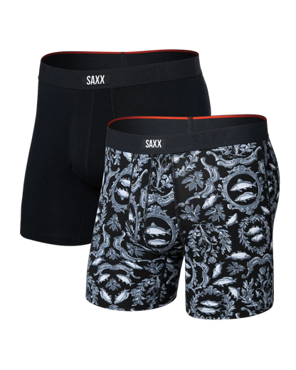 Saxx Underwear Vibe 2PK-Blacksplash/Black