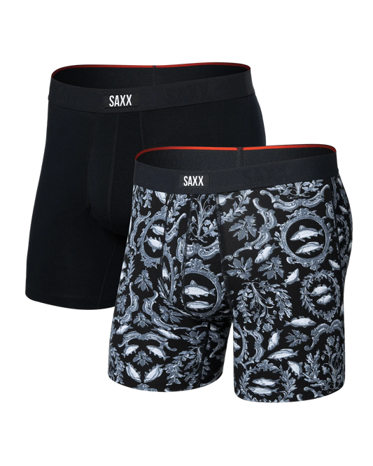 Saxx Underwear Vibe 2PK-Blacksplash/Black