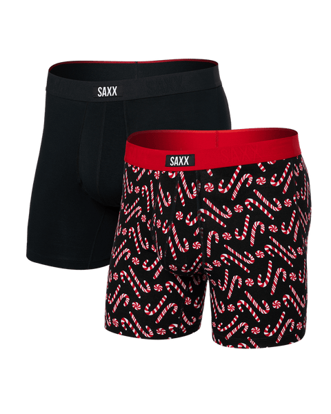 Saxx Vibe Super Soft Boxer 2pk - Mint Condition/Black