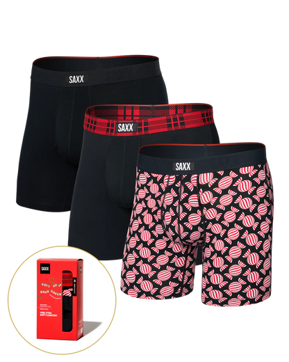 Saxx Boxers Stripe Vibe Xtra BB Fly 3PK - Sweet Stripe